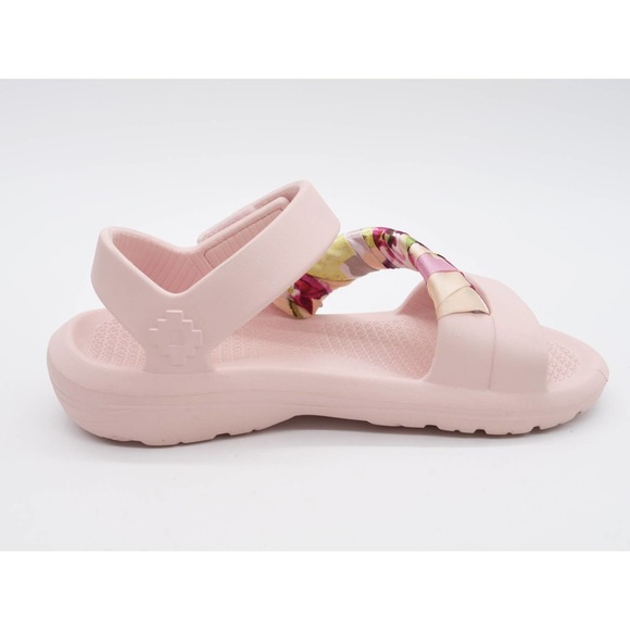 Essentials by Muk Luks Sandals Womens 7-8 Pink Slingback Hook & Loop Sporty - Picture 3 of 11